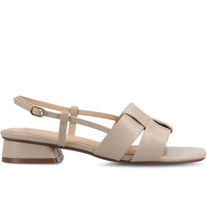 Journee Collection Women's Tabatha Block Heel Slingback Sandals