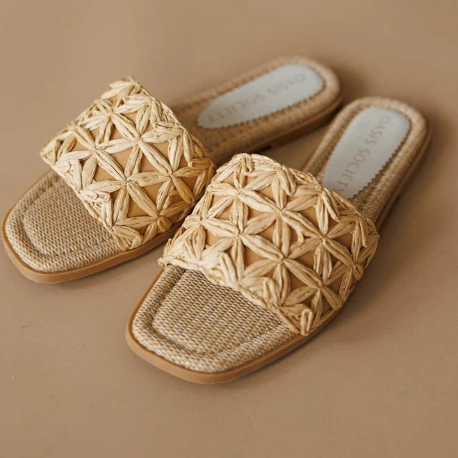 Lane Raffia Dunes Slide