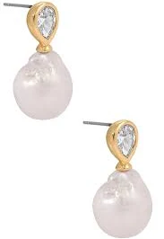 Single Pearl Drop Earrings Ettika