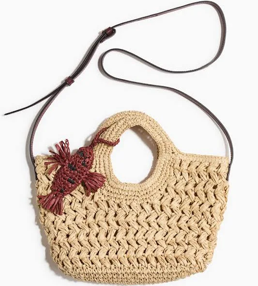 H&M Ladies Straw Crossbody Bag