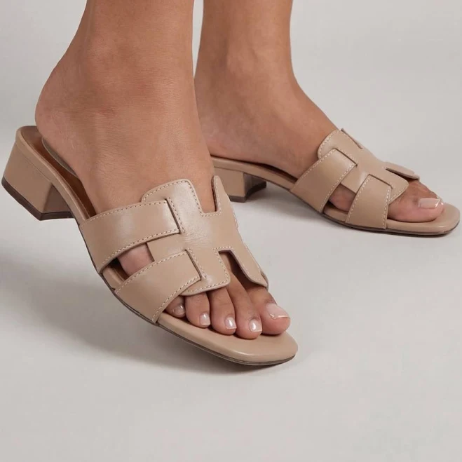 Wallis Women's Lyla Faux Leather Interwoven Low Block Heeled Mules