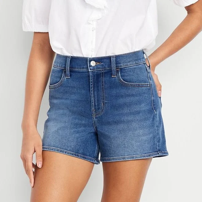 Old Navy Women's High-Waisted 4-Inch Jean Shorts