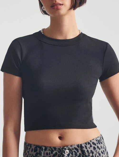 Brooklyn Industries Women's Cropped Rib T-Shirt