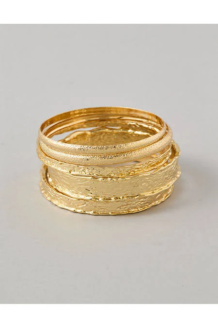 AE Women's 5-Pack Gold Bangles