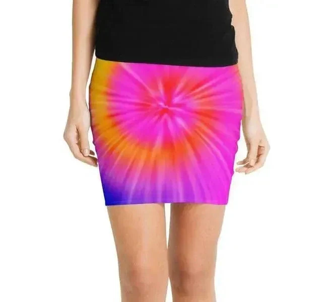Tie Dye Mini Pencil Skirt
