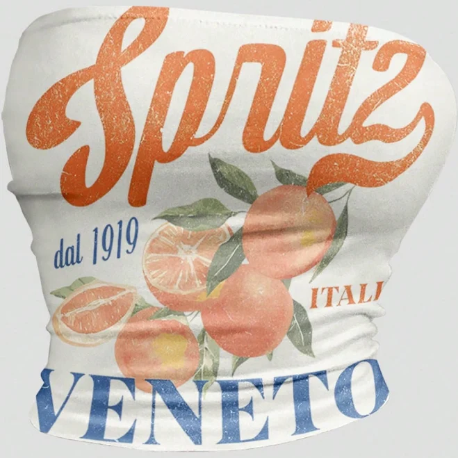 SHEIN Women's Cropped Fruit Print Camisole Top