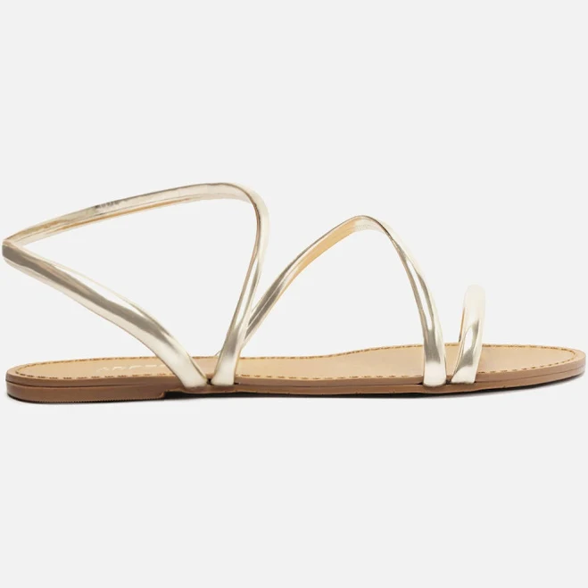 Arezzo Women's Mikayla Round Toe Flat Sandals