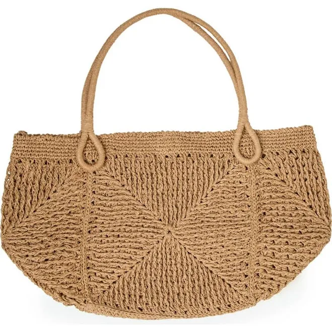 L*Space Paloma Beach Raffia Tote Bag