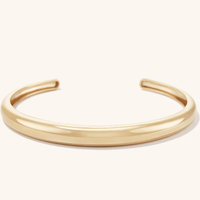 Mejuri Gold Vermeil Dome Cuff Bracelet