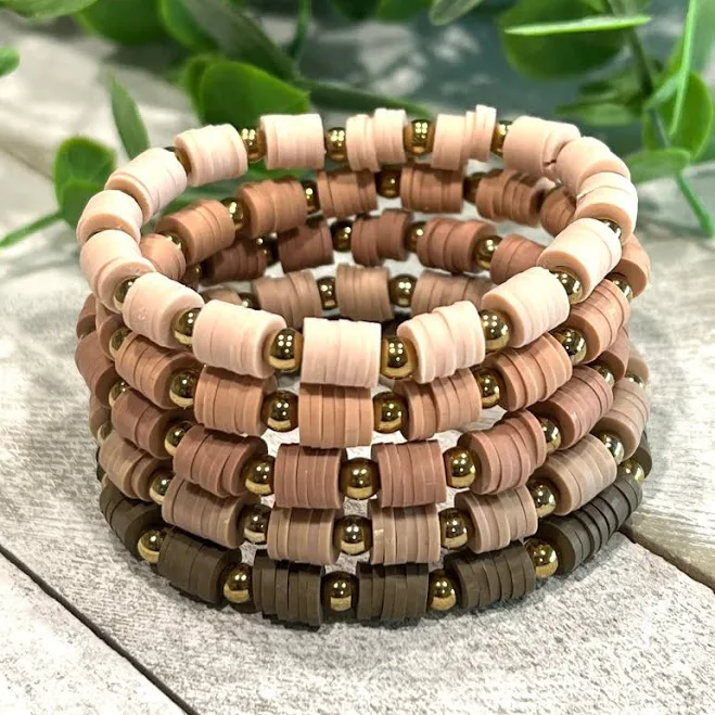 Boho Heishi Bead Bracelet