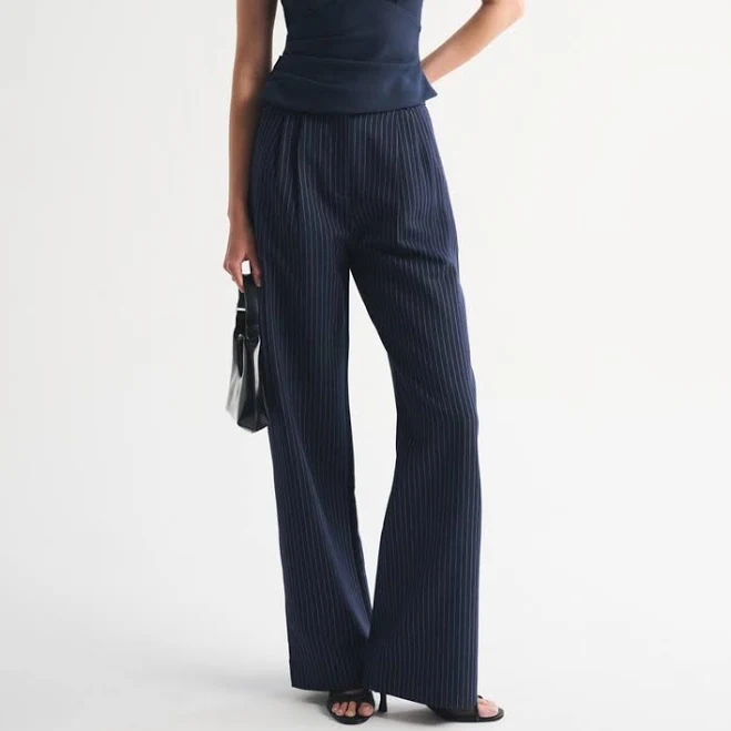 Women's Abercrombie & Fitch A&F Sloane Tailored Wide Leg Pant