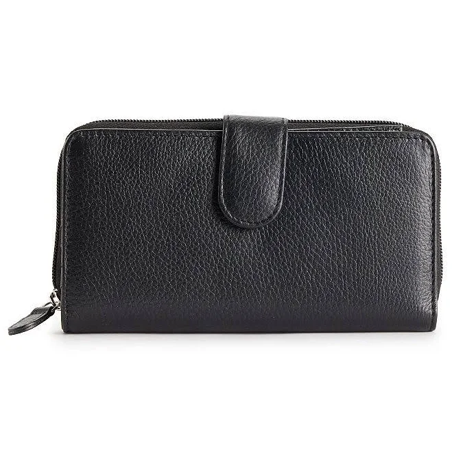 All in One Leather Clutch