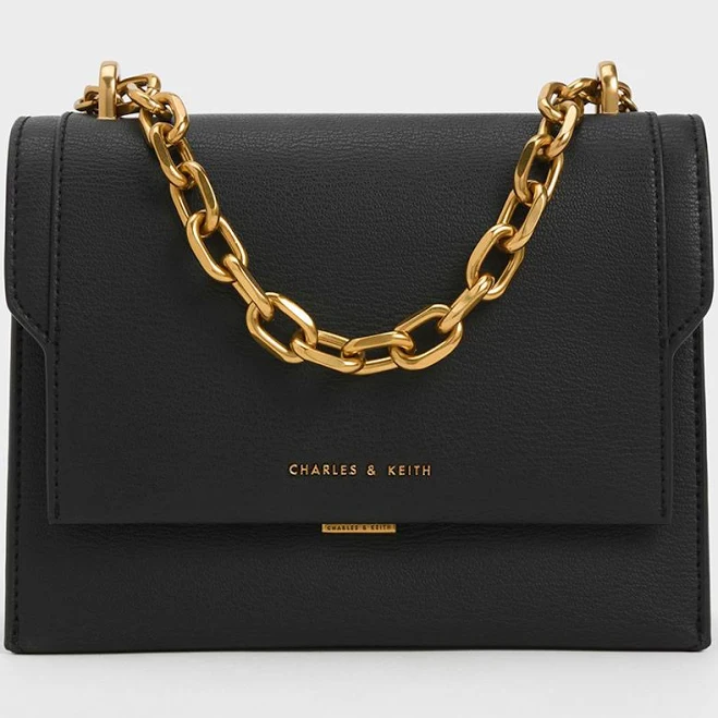 Charles & Keith Brennan Chain Handle Crossbody Bag