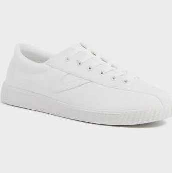 Tretorn Women's White Nylite Canvas Sneakers