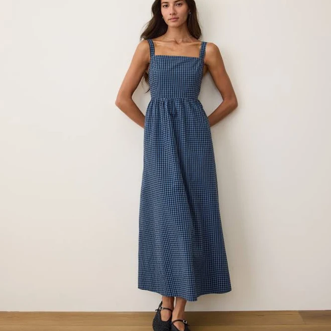 Marine Layer Women's Demi Poplin Midi Dress