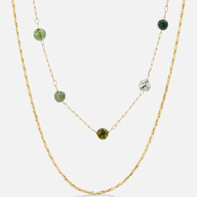 Alana Layered Gold & Stone Necklace