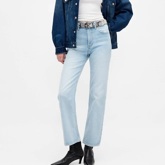 Gap Women's High Rise β90s Slim Straight Crop Jeans