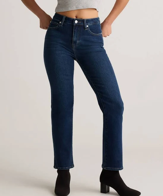 Quince Women's Bella Stretch Straight Jeans