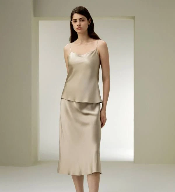 Lilysilk Women's Double-Faced Silk Charmeuse Camisole