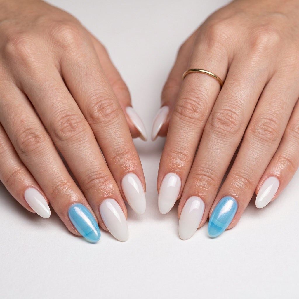 almond summer nails 2026 for fair skin outfit idea - fashion styling inspiration