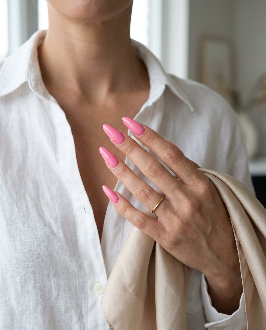 Matte Butter Yellow Nails 2026: Chic Weekend Brunch Style Matte butter yellow short oval nails for casual wear, a cheerful and clean solid summer nails 2026 option.