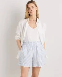 bottoms 100% European Linen High Waisted Shorts Quince $32