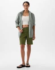 bottoms 9" Downtown Khaki Bermuda Shorts gapfactory.com $14.97