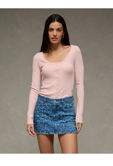 mini skirt AE Stretch High-Waisted Perfect Mini Skirt American Eagle Outfitters $20.98