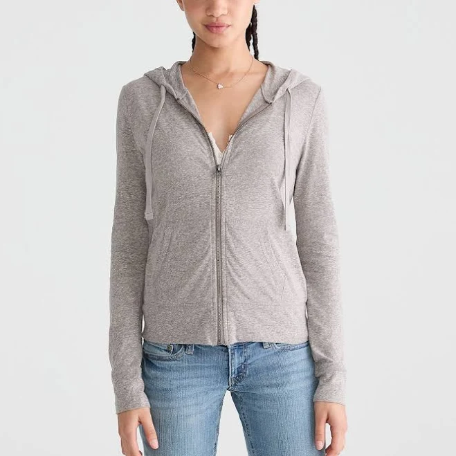 hoodie Aeropostale Women's Lightweight Full-Zip Cotton Hoodie Aeropostale.com $19.75