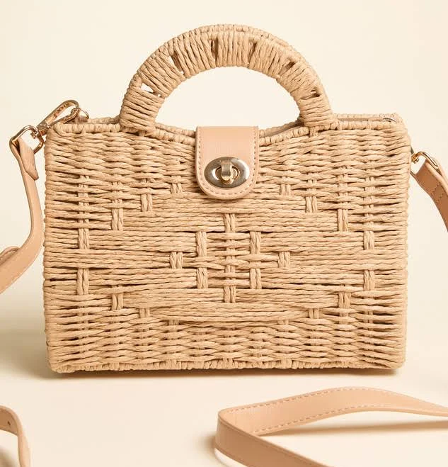 bag Altar'd State Raffia Retreat Crossbody Altar'd State $54