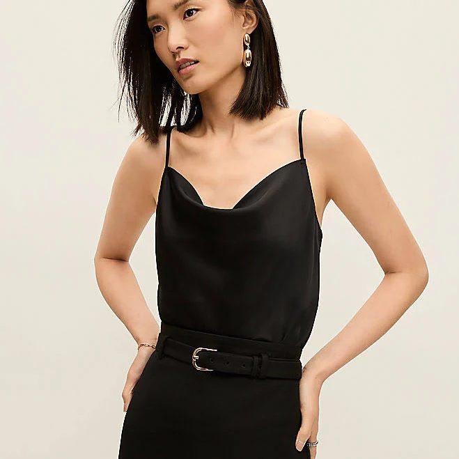 top Ann Taylor Women's Satin Cowl Neck Tank Top Ann Taylor $38.7