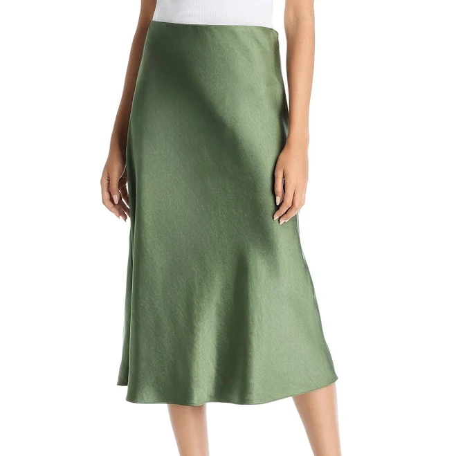 two piece set AQUA Women's Midi Slip Skirt Bloomingdale's $88