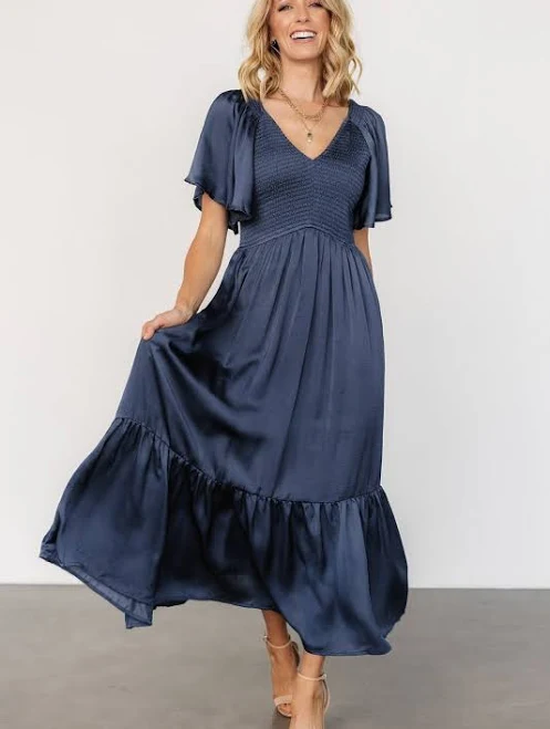 dress Baltic Born Womens Cqyjbj Lovell Smocked Midi Dress Baltic Born $124