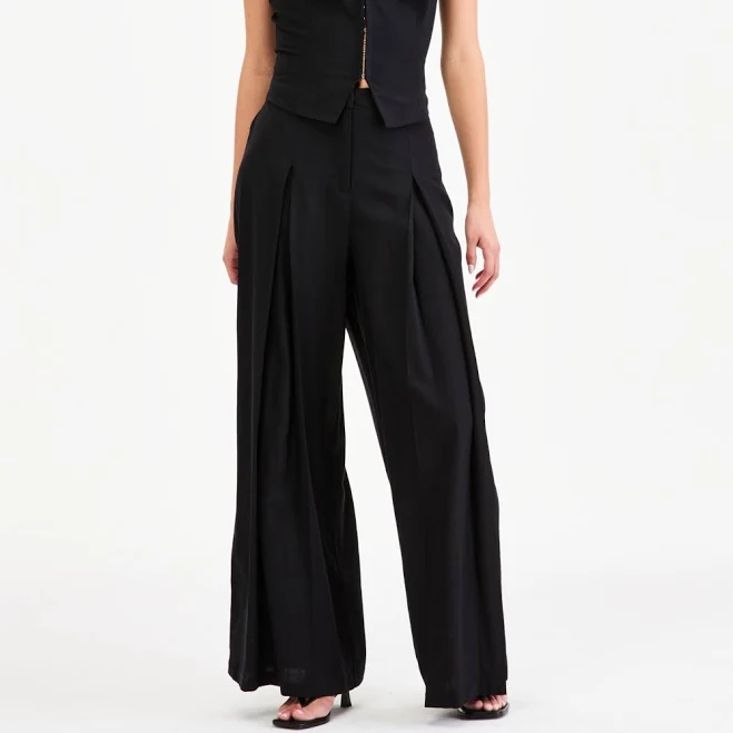 co-ord set BarIII Women's High-Rise Linen-Blend Wide-Leg Pants Macy's $41.65