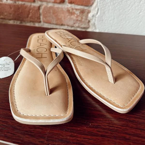 shoes Bungalow Leather Thong Sandal willowandmain.com $40
