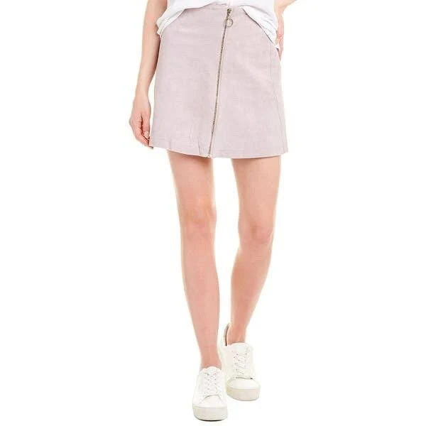 skirt Capulet Sophie Suede A Line From Exposed Zipper Mini Skirt In Lavender eBay $29.99