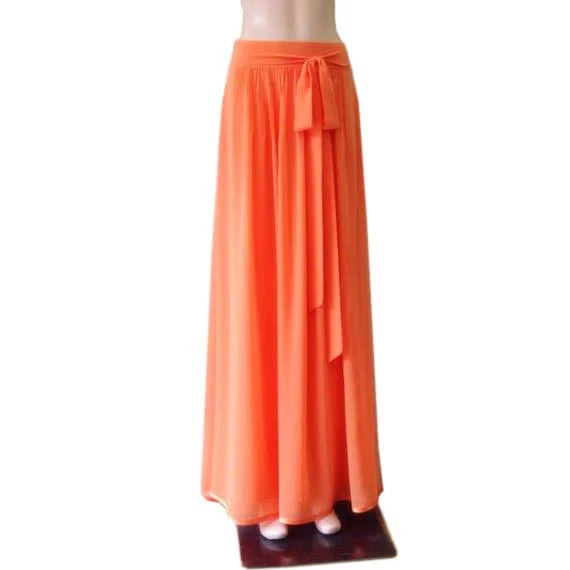 skirt Chiffon Maxi Skirt Etsy - lisaclothing $31.99