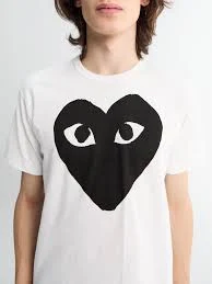 top COMME des GARÇONS Play Comme Des Garcon Black Heart Men T-Shirt Stoy $76