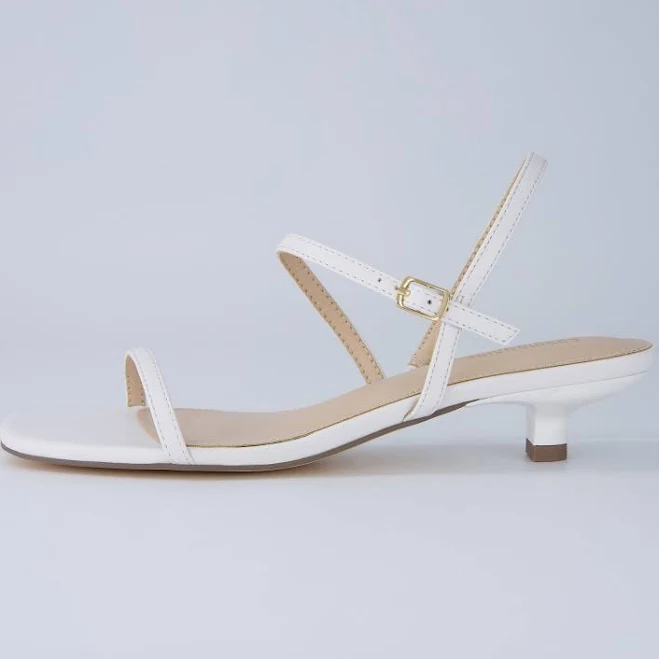 shoes Cushionaire Women's Soprano Minimalist Memory Foam Kitten Heel Sandal Cushionaire $39.99