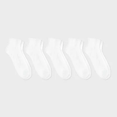 accessory Dealworthy Men's Cushioned Sole Cotton Blend Ankle Socks (5 Pack) Target $6