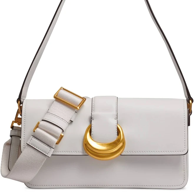 bag Donna Karan Valley Stream Leather Buckle Shoulder with Removable Strap Macy's $99.96