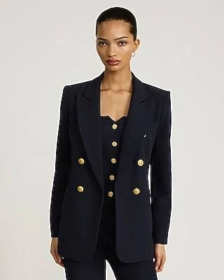 blazer Express Women's Studio Stretch Twill Double Breasted Cropped Blazer Express $119
