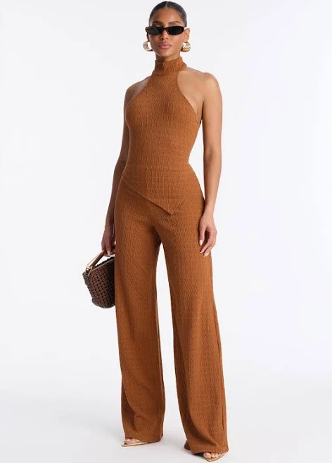 two piece set Fashion Nova Asymmetrical Sleeveless Tank Top and Wide Leg Pant Set Fashion Nova $19.99