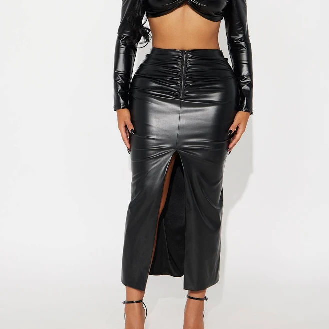 skirt Fashion Nova Women's Not That Into You Faux Leather Maxi Skirt Fashion Nova $8.48