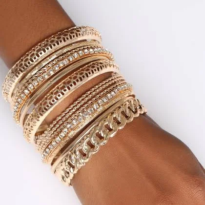 accessory Fashion Nova Women's The Whole Fam Bam Bangle Set Fashion Nova $8.99