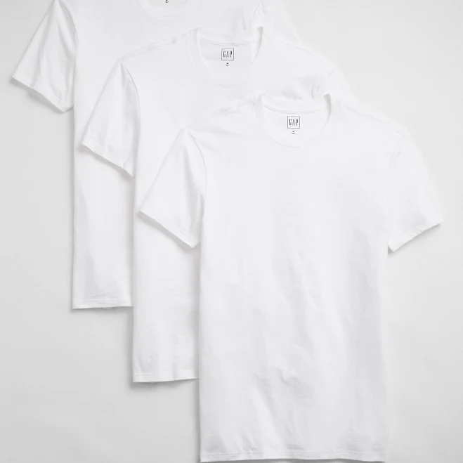 top Gap Men's 3-Pack Crewneck T-Shirts Gap Factory $17.99