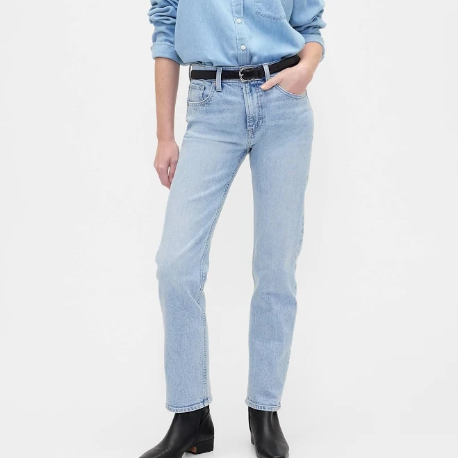 jeans Gap Women's High Rise '90s Straight Jeans Gap Factory $35