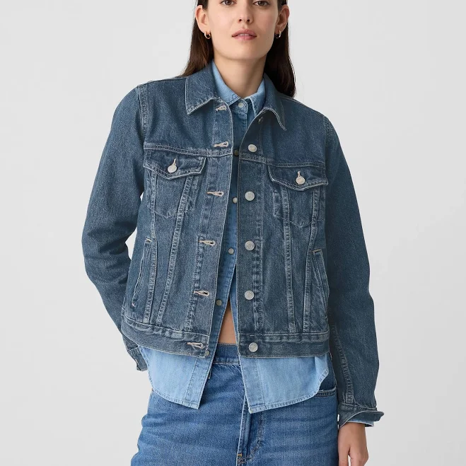 jacket Gap Women's Icon Denim Jacket Gap Factory $39.99