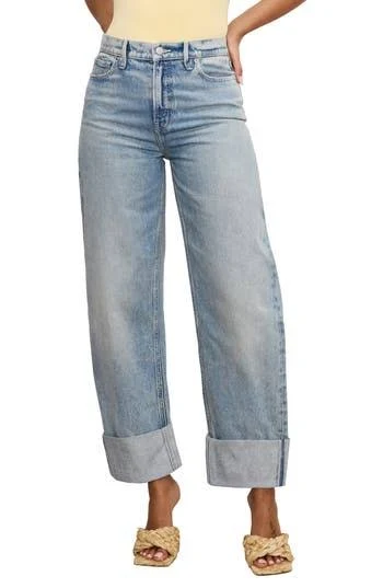 jeans Good American Women's Good Barrel Relaxed Jeans in Blue Nordstrom Rack $69.97