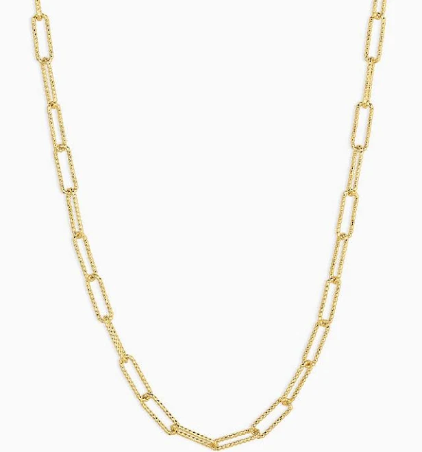 accessory Gorjana Women's 18k Gold Crew Link Necklace gorjana $78
